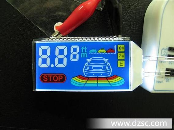 倒車雷達用lcd